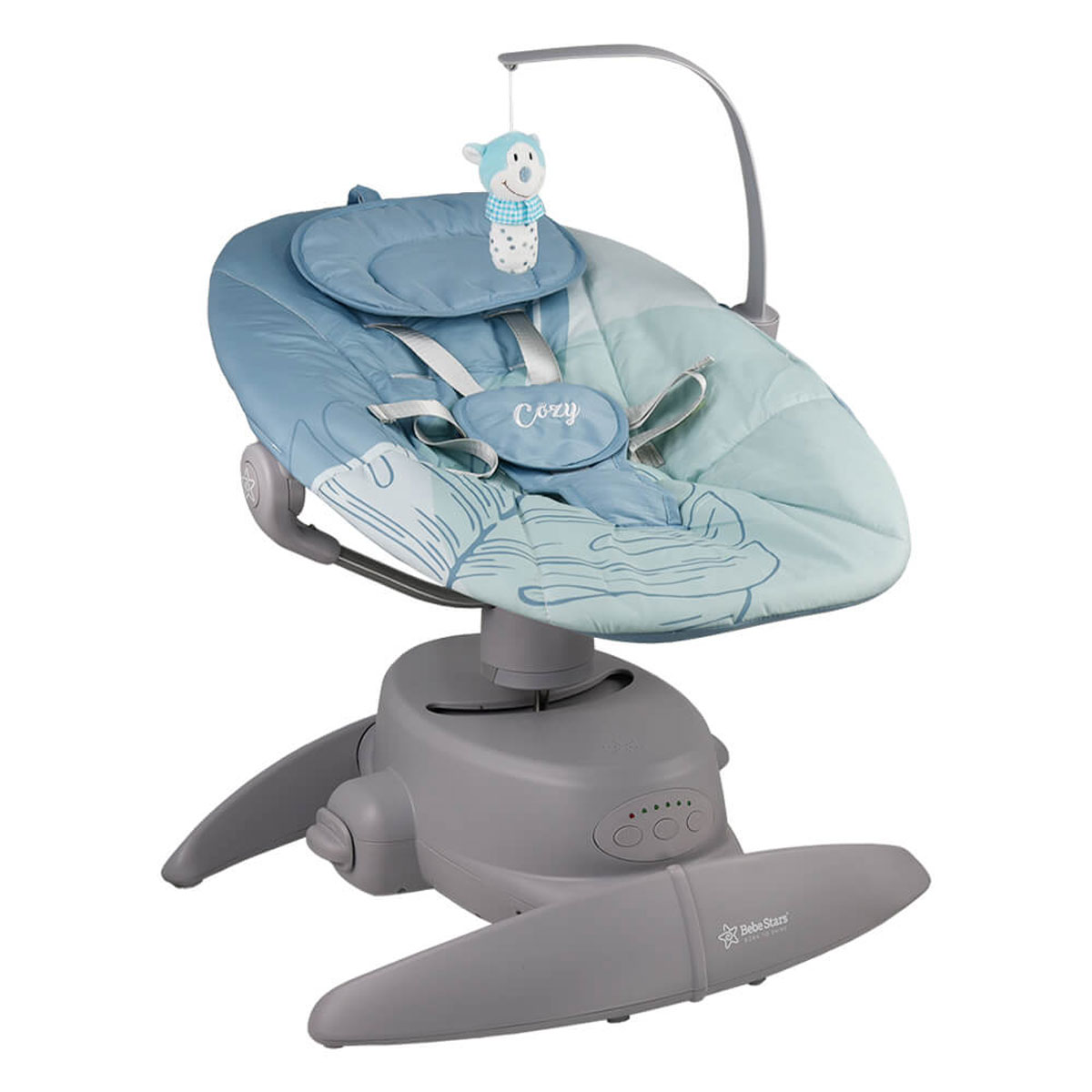 Ηλεκτρικό Ρηλάξ Με Μουσική (0-6 Μηνών/Έως 9kg) Bebe Stars Cozy Ocean 254-174
