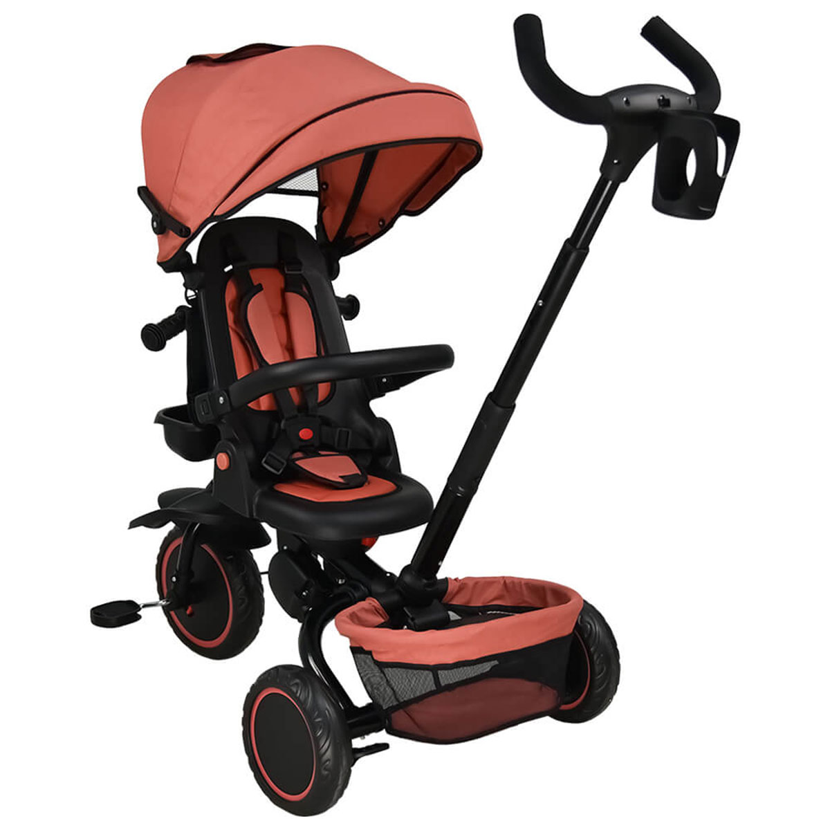 Ποδήλατο Τρίκυκλο (12 Μηνών - 5 Ετών) Bebe Stars 360° Racer 3in1 Sunburnt 820-185
