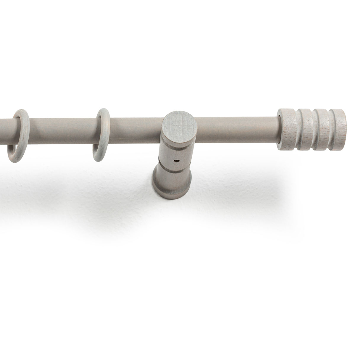 Κουρτινόξυλο Φ28mm Μονό 160cm Με Άκρα Grace Rome Grey 62165