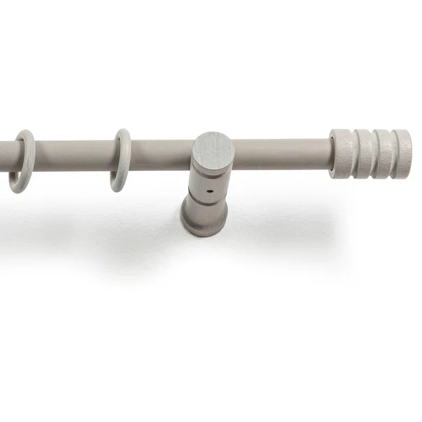 Κουρτινόξυλο Φ28mm Μονό 160cm Με Άκρα Grace Rome Grey 62165