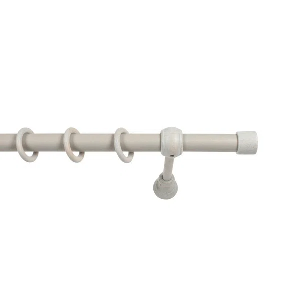 Κουρτινόξυλο Φ28mm Μονό 200cm Με Άκρα Grace Bologna Grey 680207