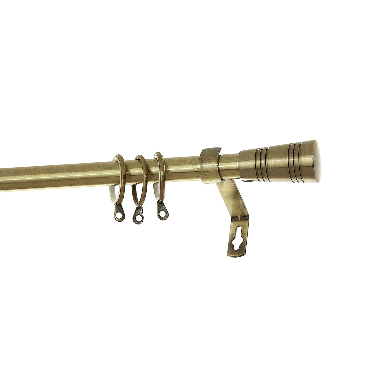 Κουρτινόξυλο Φ19mm Μονό Επεκτεινόμενο 120-210cm Με Άκρα Grace Bold Bronze 790136