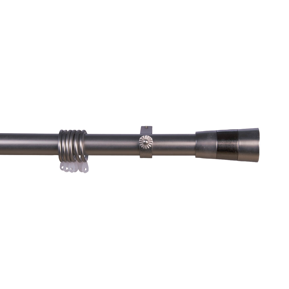 Κουρτινόξυλο Φ28mm Μονό Επεκτεινόμενο 140-240cm Με Άκρα Grace Chrome 998141