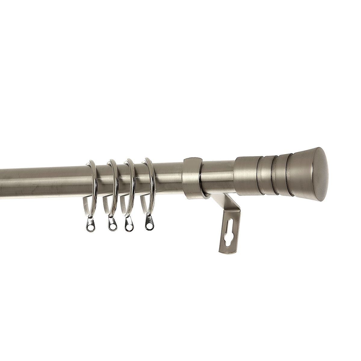 Κουρτινόξυλο Φ28mm Μονό Επεκτεινόμενο 140-240cm Με Άκρα Grace Chrome 998121