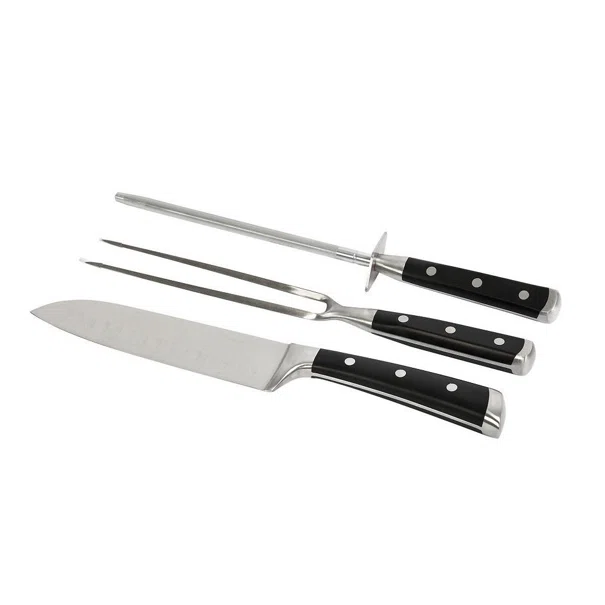 Μαχαίρι Santoku - Πιρούνα - Ακονιστήρι Espiel Steak HAS102