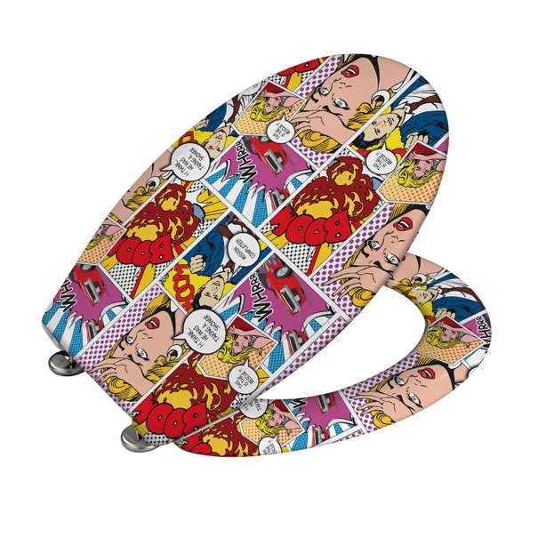 Καπάκι Λεκάνης Soft Close (44.5x38) Wenko Pop Art 22797100