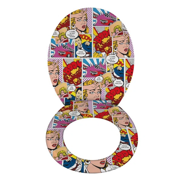 Καπάκι Λεκάνης Soft Close (44.5x38) Wenko Pop Art 22797100