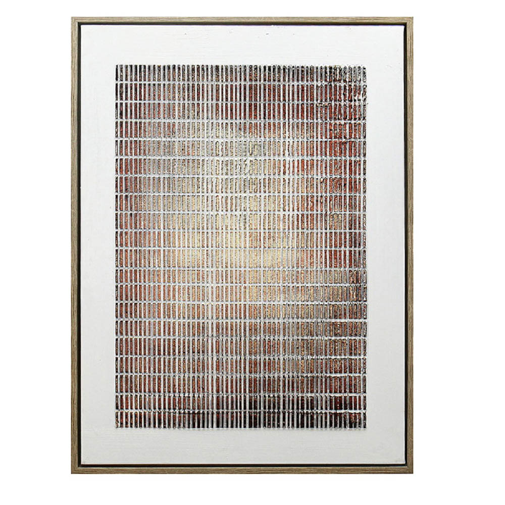 Πίνακας Με Κορνίζα (60x80) Espiel Λευκό/Καφέ FAL323