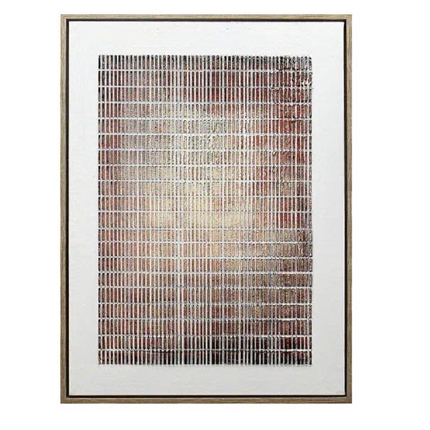 Πίνακας Με Κορνίζα (60x80) Espiel Λευκό/Καφέ FAL323