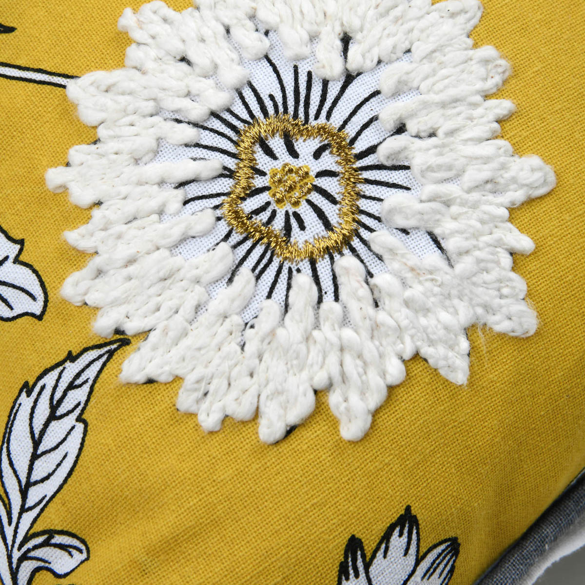 Διακοσμητικό Μαξιλάρι (45X45) S-F Milly Mustard C1D702002 Λευκά Είδη Σαλονιού Μαξιλάρια Διακοσμητικά Τετράγωνα Spitishop