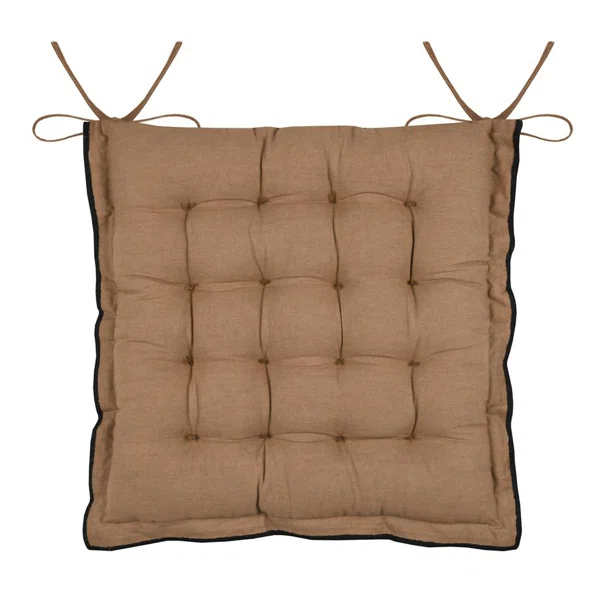 Μαξιλάρι Καρέκλας 2 Όψεων (38x38+4) S-F Helios Camel CUD092008GAL
