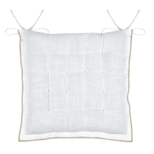 Μαξιλάρι Καρέκλας 2 Όψεων (38x38+4) S-F Helios White CUD092005GAL