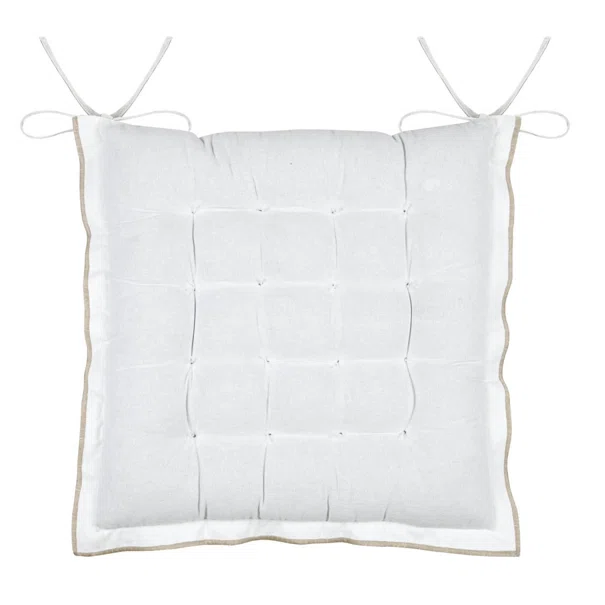 Μαξιλάρι Καρέκλας 2 Όψεων (38x38+4) S-F Helios White CUD092005GAL