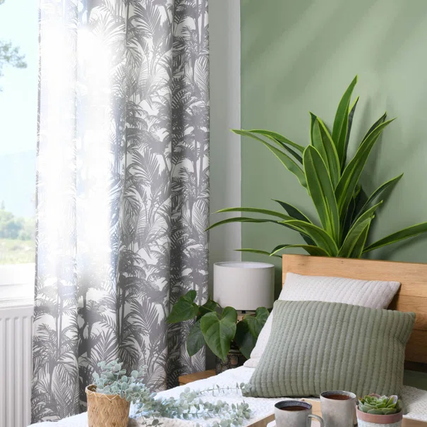 Κουρτίνα (135x250) Με Τρουκς S-F Comores Grey R6A117001