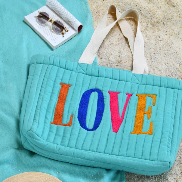 Τσάντα Θαλάσσης (44x10x35) S-F Dolce Vita Turquoise SAC5D625004