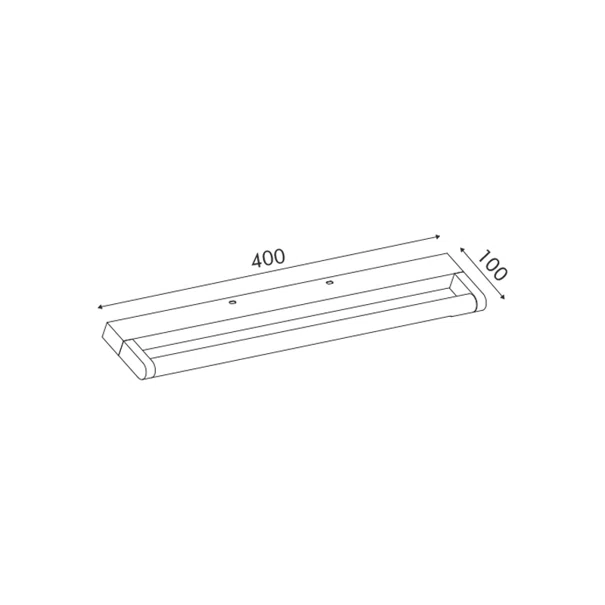 Φωτιστικό Μπάνιου LED Aca Bati PN2834LED40BK Black