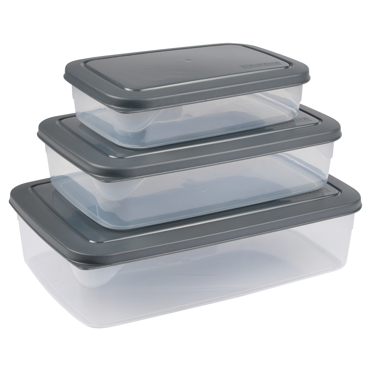 Φαγητοδοχεία (Σετ 3τμχ) L-C Boxes Anthracite 6PTA103AT
