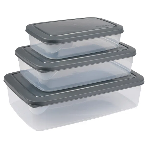 Φαγητοδοχεία (Σετ 3τμχ) L-C Boxes Anthracite 6PTA103AT