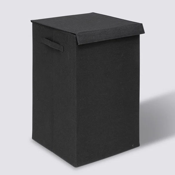 Καλάθι Απλύτων 2 Θέσεων 74Lit (37x36.5x60) F-V Colors Coal Black 206923J