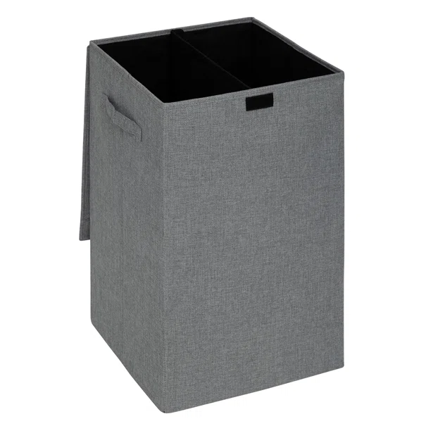 Καλάθι Απλύτων 2 Θέσεων 74Lit (37x36.5x60) F-V Colors Concrete Grey 206923H