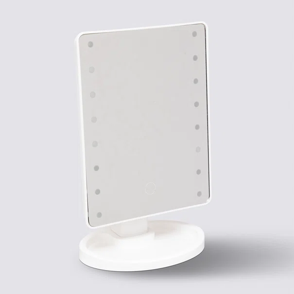 Επιτραπέζιος Καθρέφτης Με Led & Ραφάκι (16.7x11.9x26.1) F-V Mirror 206973
