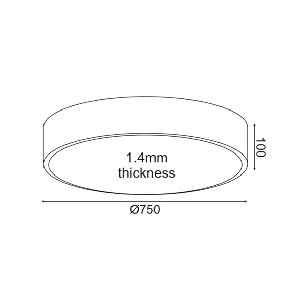 Φωτιστικό Πλαφονιέρα Led 3 Cct Aca Optimus Hm29Ledc75Whcct White Φωτιστικά Οροφής Spitishop