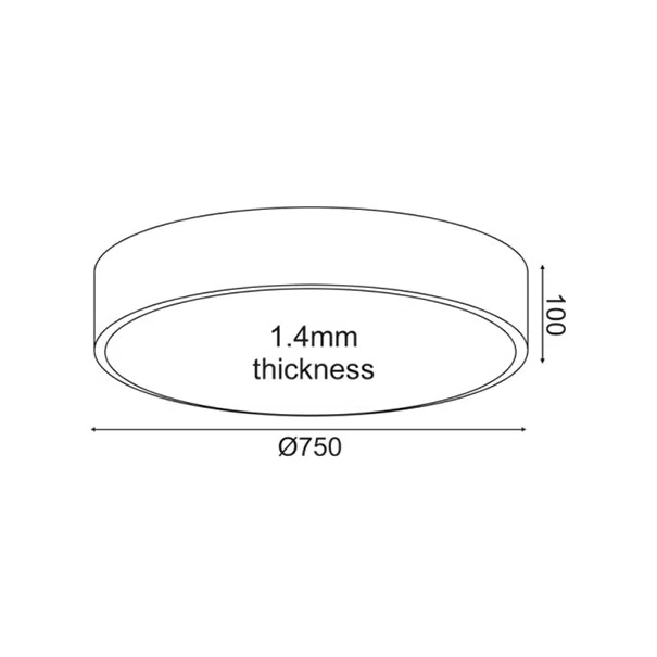 Φωτιστικό Πλαφονιέρα LED 3 CCT Aca Optimus HM29LEDC75WHCCT White