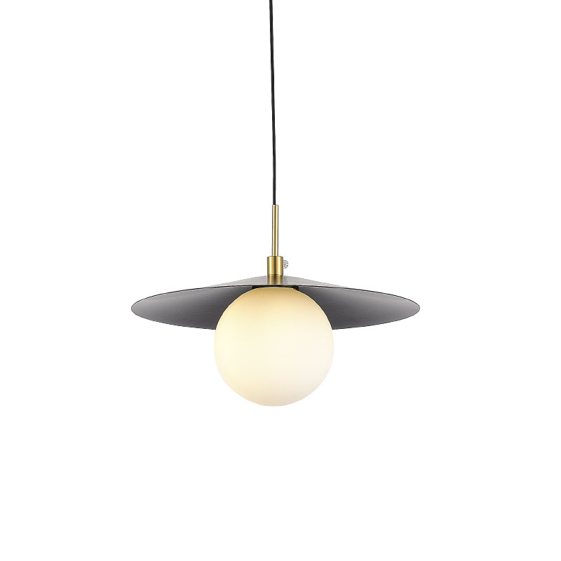 Φωτιστικό Οροφής Μονόφωτο Aca Globie SUH12BK Black