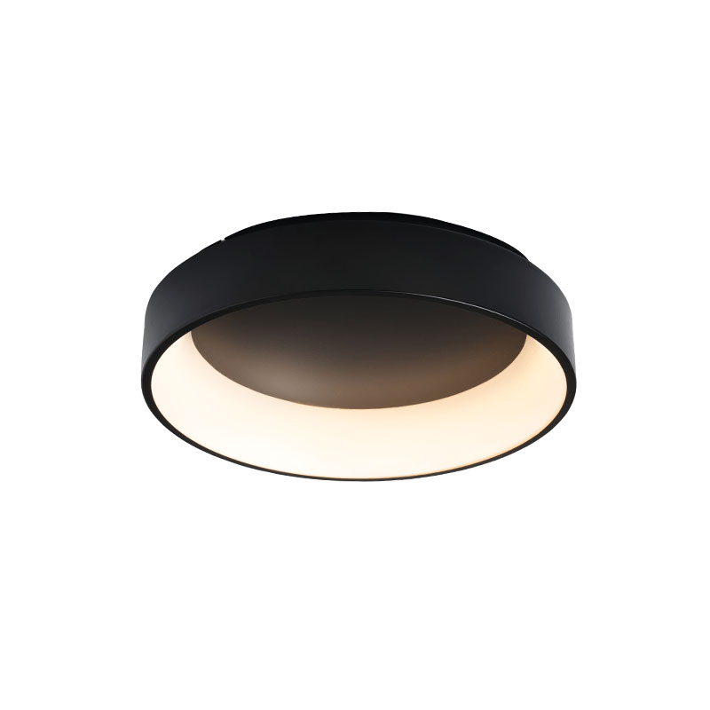 Φωτιστικό Πλαφονιέρας LED 3 CCT Aca Apollo BR81LEDP60BKCCT Black
