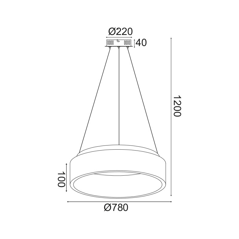 Φωτιστικό Οροφής Led 3 Cct Aca Apollo Br81Ledp78Bkcct Black Φωτιστικά Κρεμαστά Spitishop