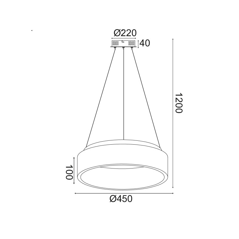 Φωτιστικό Οροφής Led 3 Cct Aca Apollo Br81Ledp45Bkcct Black Φωτιστικά Κρεμαστά Spitishop