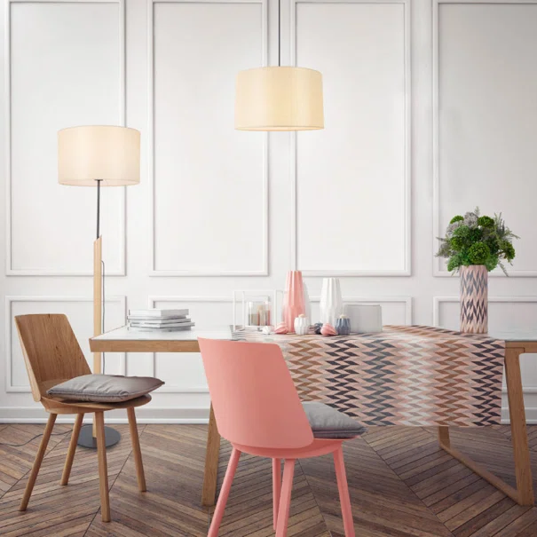 Φωτιστικό Οροφής Μονόφωτο Aca Cliff MP21858 Natural/Beige