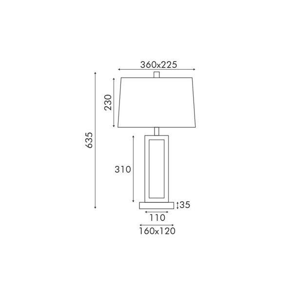 Πορτατίφ Aca Dennis MT240515 Black/White