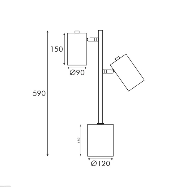 Πορτατίφ Aca Dennis Kenneth MT240572 Black