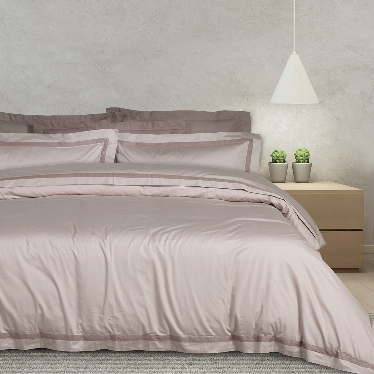 Σεντόνια Υπέρδιπλα (Σετ) Das Home Executive 1700 Taupe