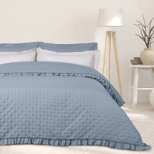 Κουβερλί Υπέρδιπλο (220x240) Das Home Happy Iron Free 9657 Blue