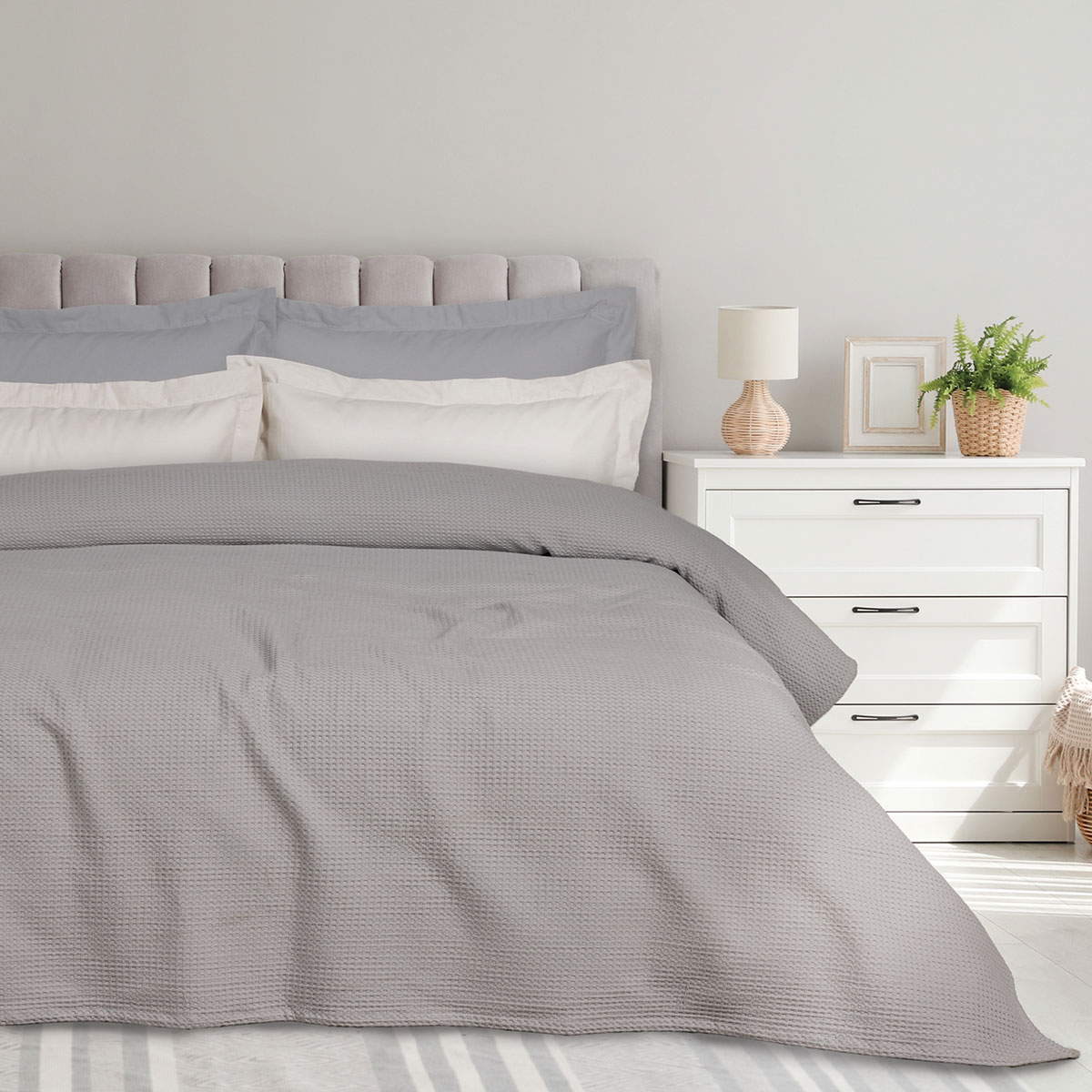 Κουβέρτα Πικέ King Size (240x260) Das Home 0496 Grey