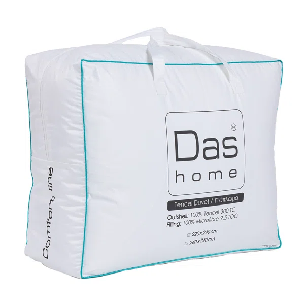Πάπλωμα King Size (240x260) Das Home Comfort 1429 White