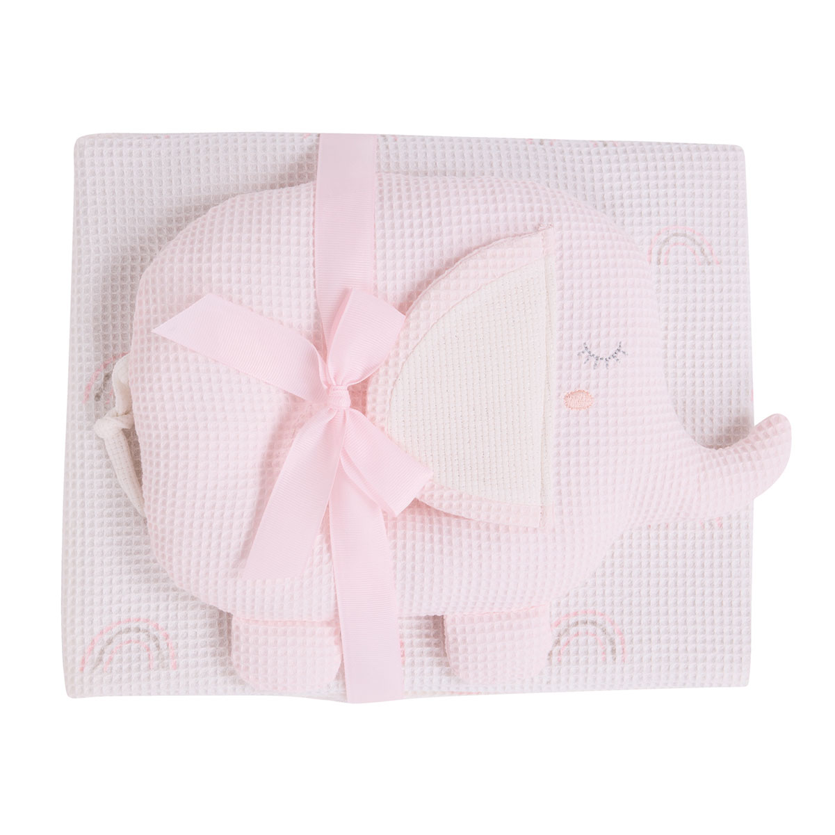 Κουβέρτα Πικέ Αγκαλιάς (75x100) + Λούτρινο Das Home Baby 4957 Pink