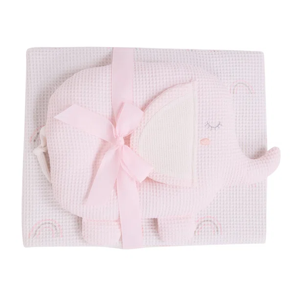 Κουβέρτα Πικέ Αγκαλιάς (75x100) + Λούτρινο Das Home Baby 4957 Pink