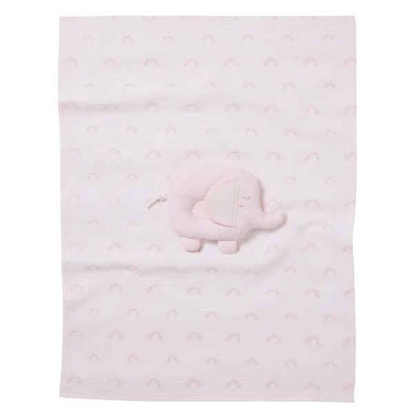 Κουβέρτα Πικέ Αγκαλιάς (75x100) + Λούτρινο Das Home Baby 4957 Pink