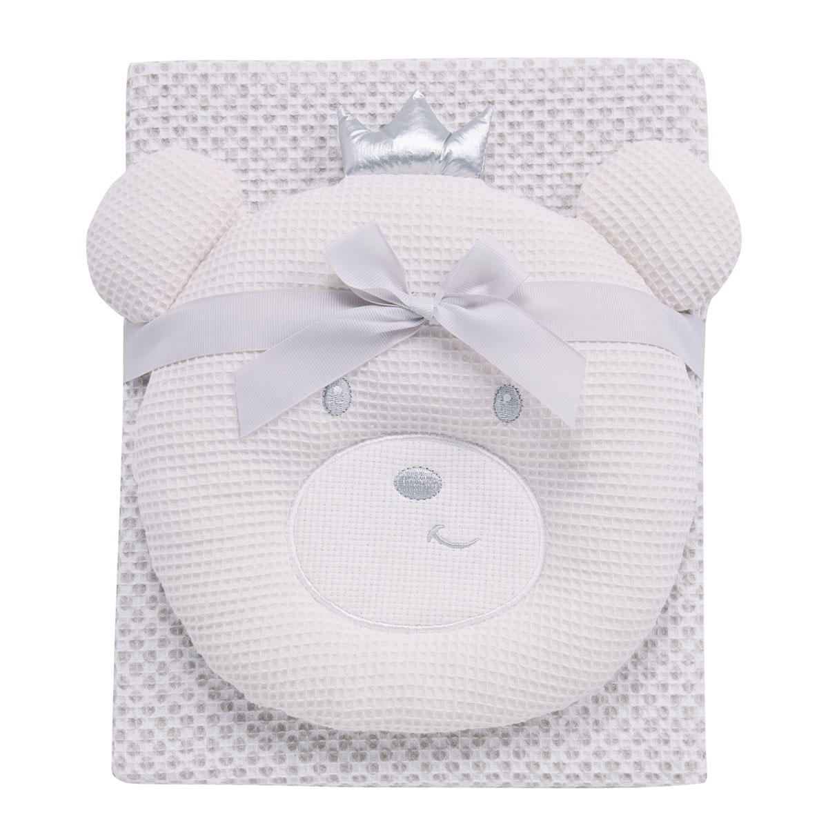 Κουβέρτα Πικέ Αγκαλιάς (75x100) + Λούτρινο Das Home Baby 4958 Grey