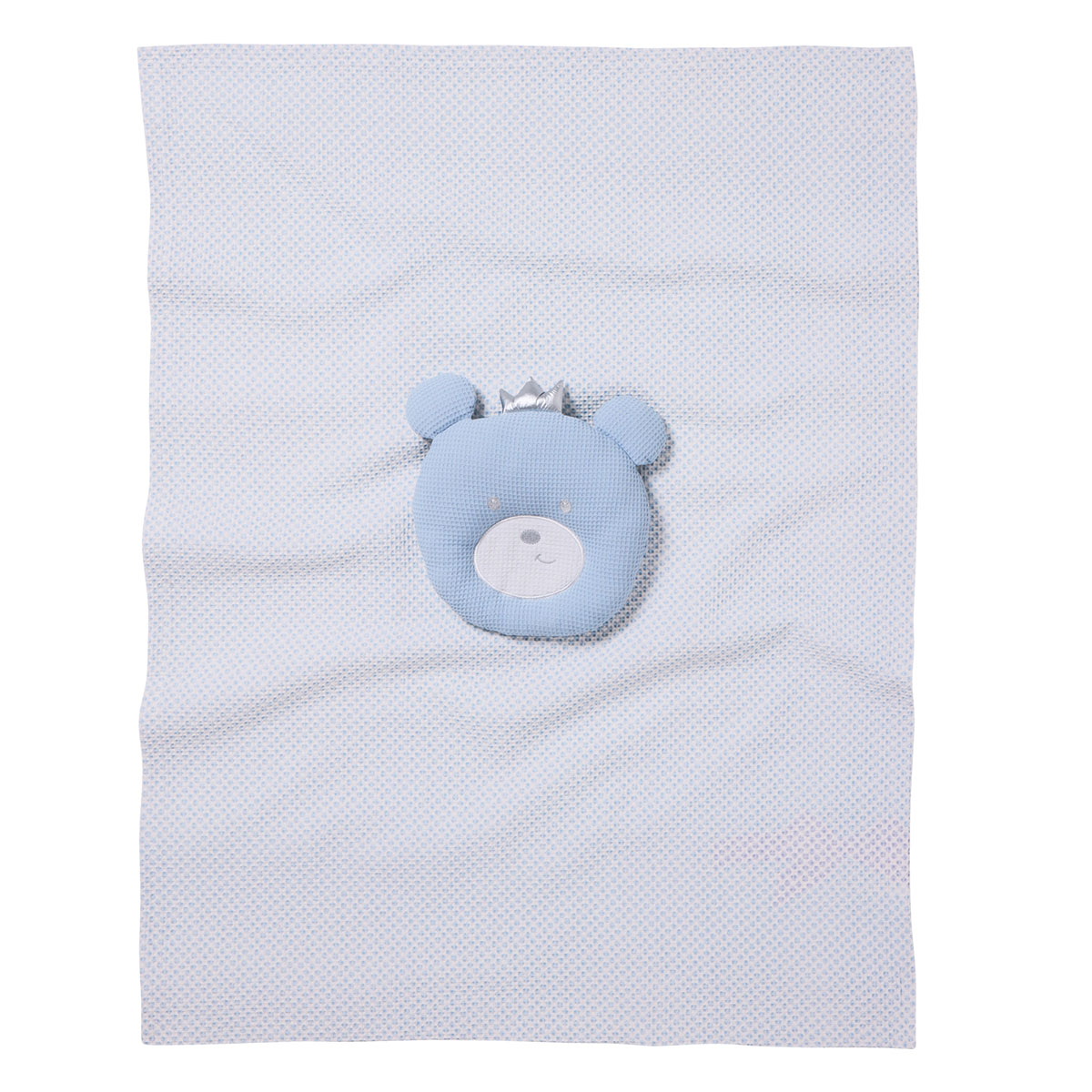 Κουβέρτα Πικέ Αγκαλιάς (75X100) + Λούτρινο Das Home Baby 4959 Blue Βρεφικά Προίκα Μωρού Κουβέρτες Βρεφικές Καλοκαιρινές Spitishop