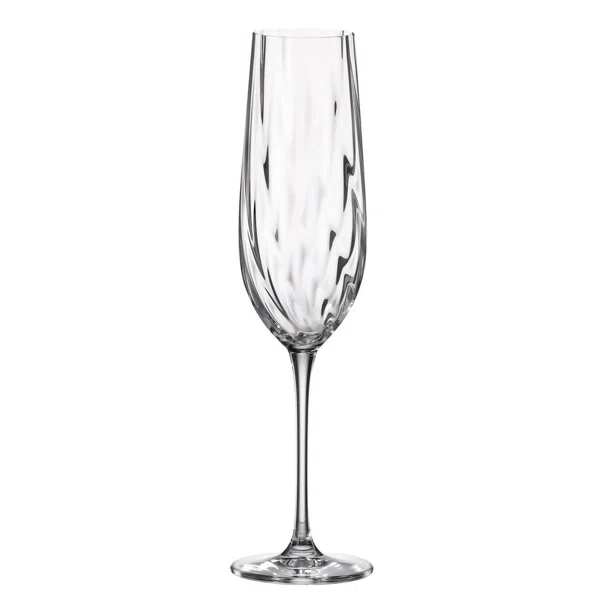 Ποτήρι Σαμπάνιας Κολωνάτο 270ml Crystal Bohemia Uria Optic