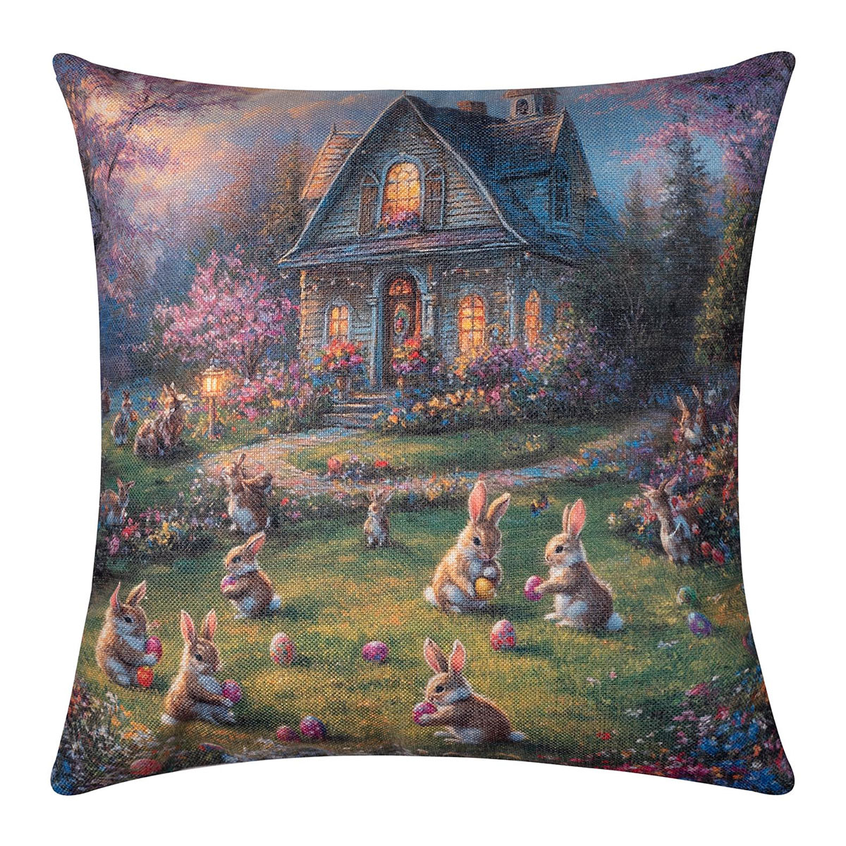 Πασχαλινή Μαξιλαροθήκη (45x45) Silk Fashion easter2025-3