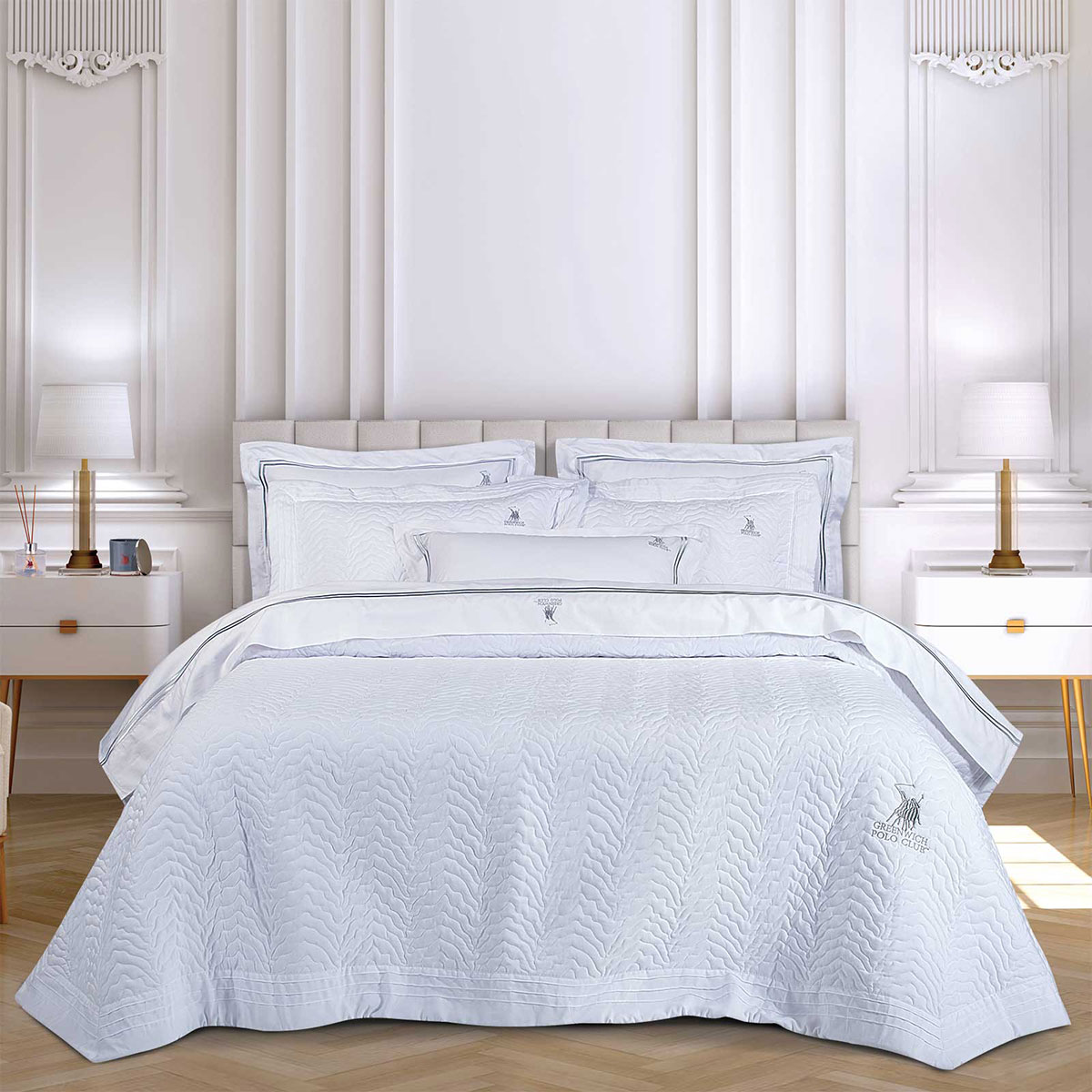 Κουβερλί King Size (240x250) Greenwich Polo Club 2351 White