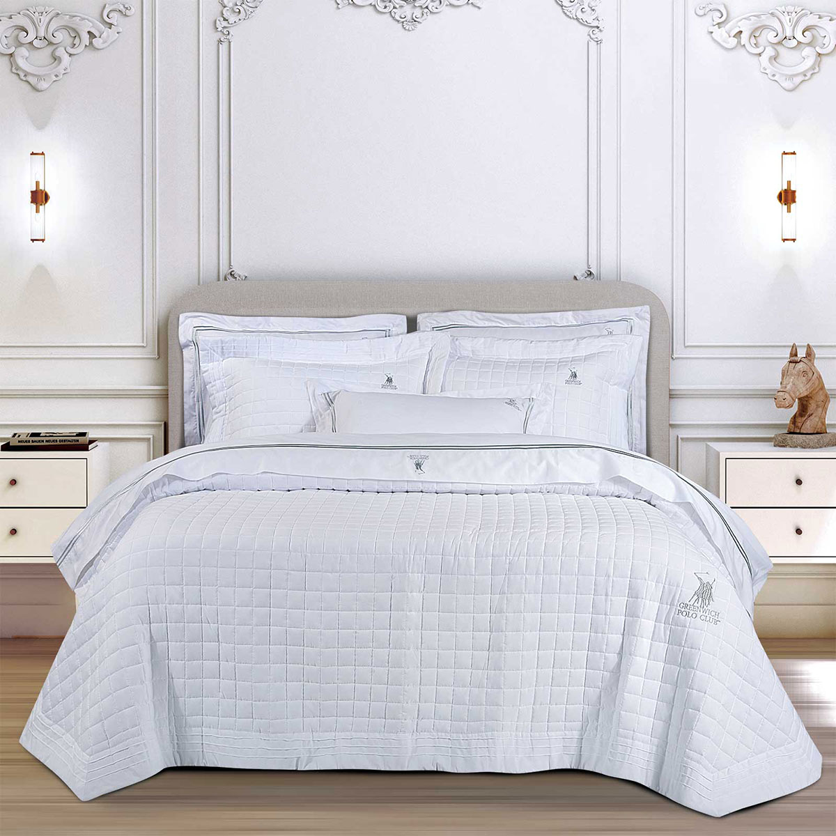 Κουβερλί King Size (240x250) Greenwich Polo Club 2354 White