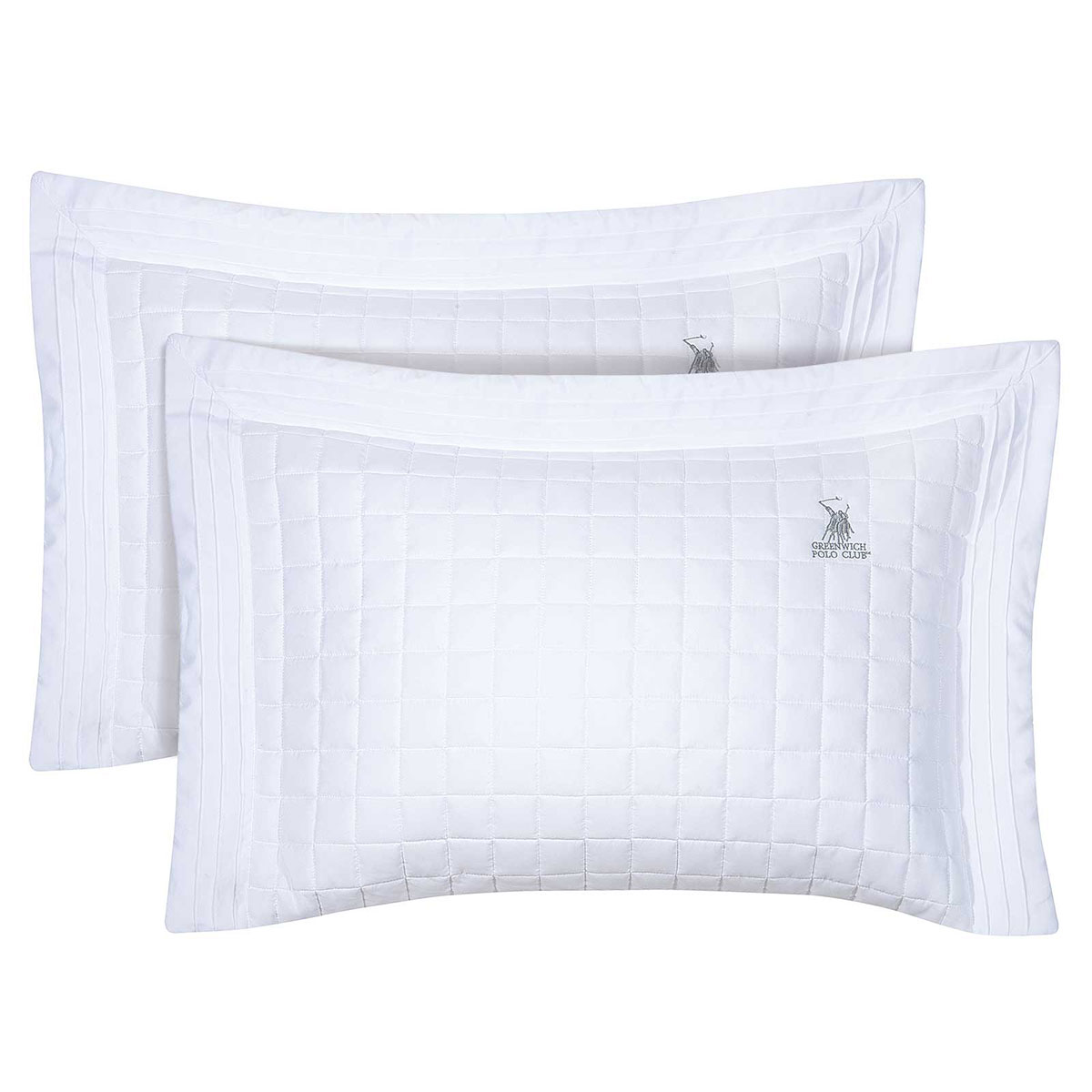 Ζεύγος Μαξιλαροθήκες Καπιτονέ (50x70) Greenwich Polo Club 2354 White