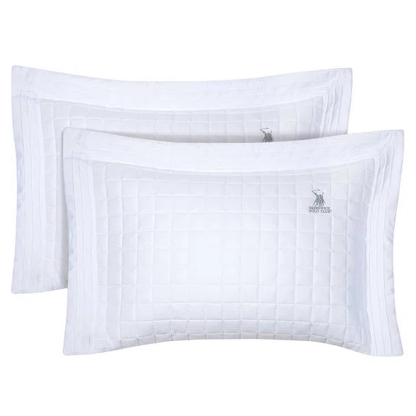 Ζεύγος Μαξιλαροθήκες Καπιτονέ (50x70) Greenwich Polo Club 2354 White