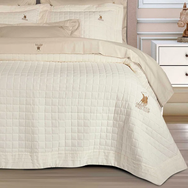 Κουβερλί King Size (240x250) Greenwich Polo Club 2355 Ecru